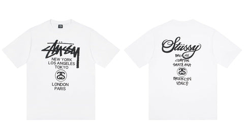 STUSSY World Tour Logo T-Shirt White