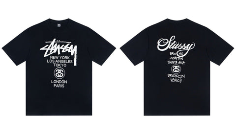 STUSSY City Logo Graphic T-Shirt