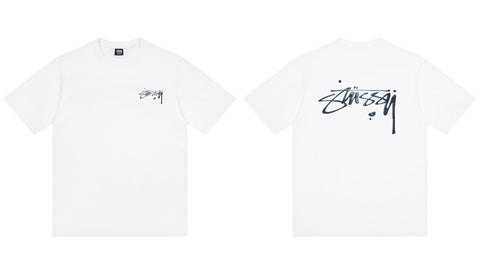 STUSSY Signature Logo White T-Shirt