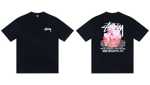 STUSSY Crystal Graphic Black T-Shirt