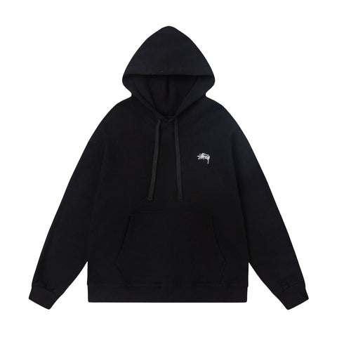 STUSSY Small Logo Pullover Hoodie Black