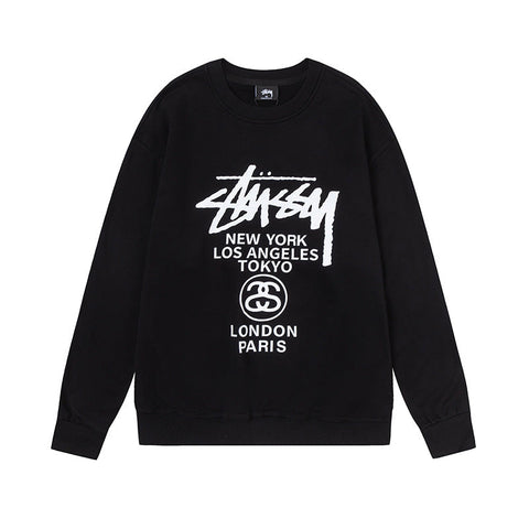 STUSSY 8 Ball Back Graphic Zip Hoodie