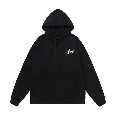 STUSSY Basic Logo Black Pullover Hoodie