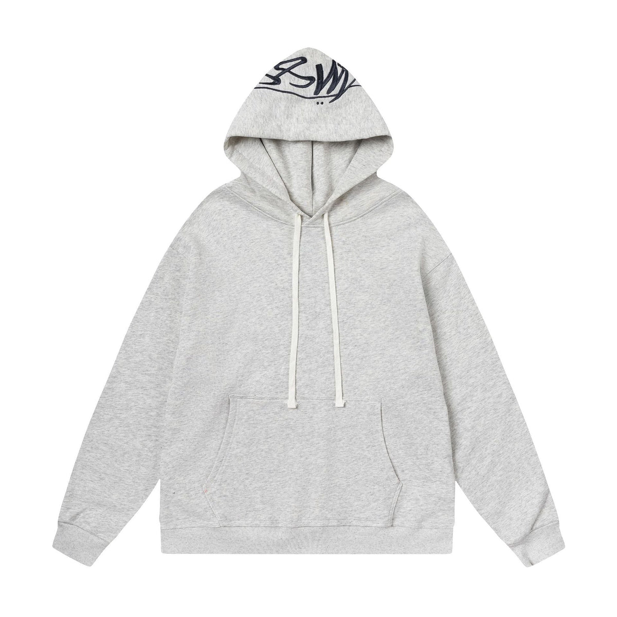 STUSSY Hood Logo Grey Pullover Hoodie