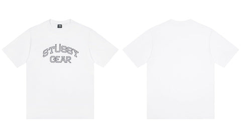 STUSSY Gear Graphic T-Shirt – White