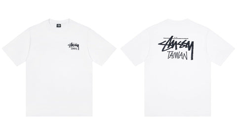 STUSSY Taiwan Logo T-Shirt – White