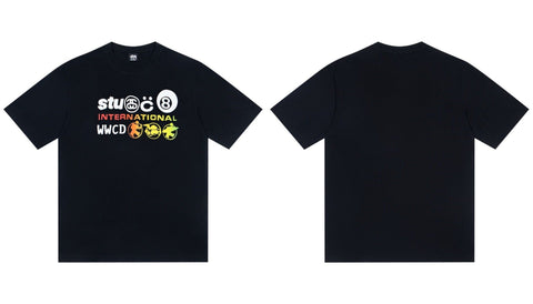 STUSSY International Graphic T-Shirt – Black