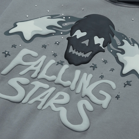 Broken Planet Falling Stars Hoodie Dark Gray