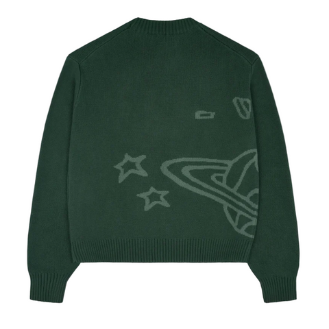 Broken Planet Market Knit Sweater Forest Green