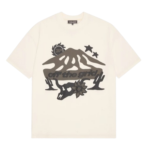 BROKEN PLANET MARKET 'OFF THE GRID' GRAPHIC TEE (VANILLA)