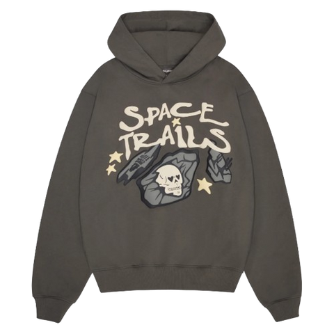 BROKEN PLANET MARKET 'SPACE TRAILS II' HOODIE (BELUGA GREY)