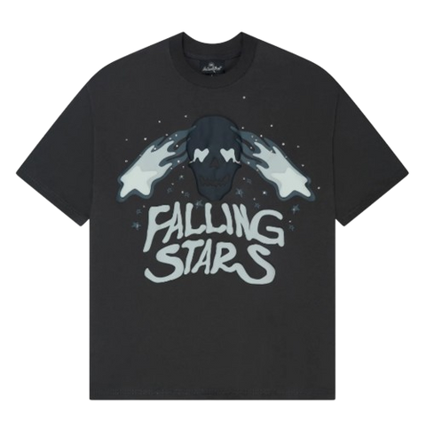BROKEN PLANET MARKET 'FALLING STARS' GRAPHIC TEE (SOOT BLACK)