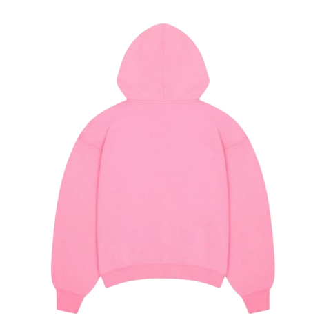 BROKEN PLANET MARKET 'OUTER SPACE' ZIP-UP HOODIE (CANDY PINK)