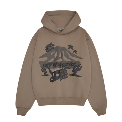 BROKEN PLANET MARKET 'OFF THE GRID' HOODIE (EARTH BROWN)