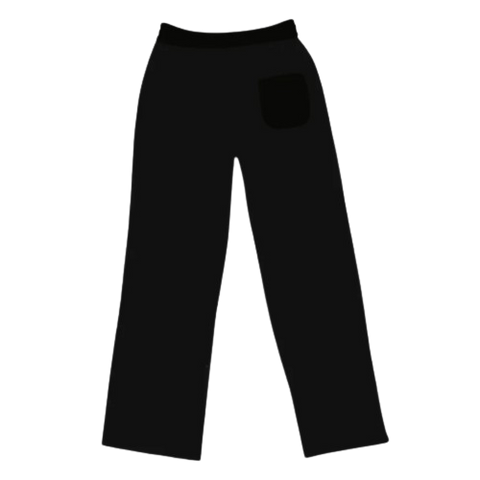 Broken planet market 'foundation' straight jogger midnight black