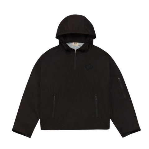 BROKEN PLANET MARKET WATERPROOF TECH JACKET (MIDNIGHT BLACK)