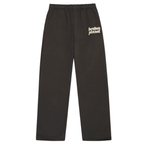 BROKEN PLANET MARKET 'BASICS' STRAIGHT JOGGERS (SOOT BLACK)