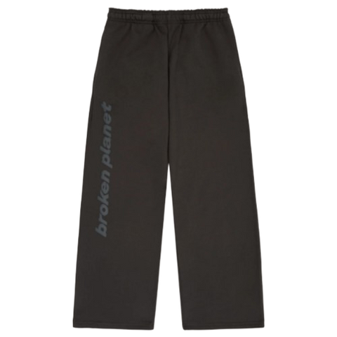 BROKEN PLANET MARKET 'PLANET REPAIR' STRAIGHT JOGGERS (SOOT BLACK)