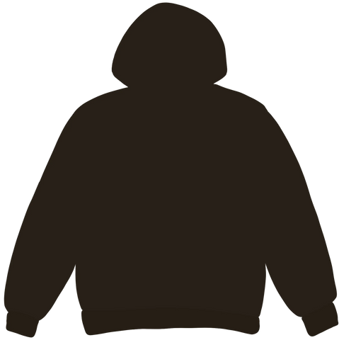 Broken Planet Market Dark Brown Zip Up Hoodie